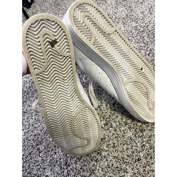 Adidas Superstar Clamshell Sneaker White/White, Men’s 11.5 Leather Athletic Shoe - Picture 9 of 11